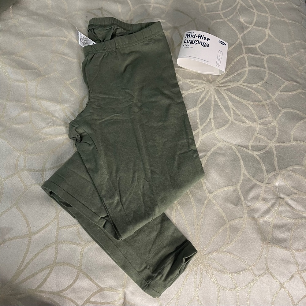Old Navy Mid-Rise Leggings Green